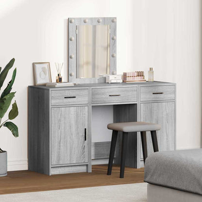 Dressing Table with Door Grey 50 x 41 x 135 cm Engineered Wood