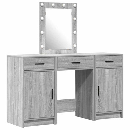 Dressing Table with Door Grey 50 x 41 x 135 cm Engineered Wood