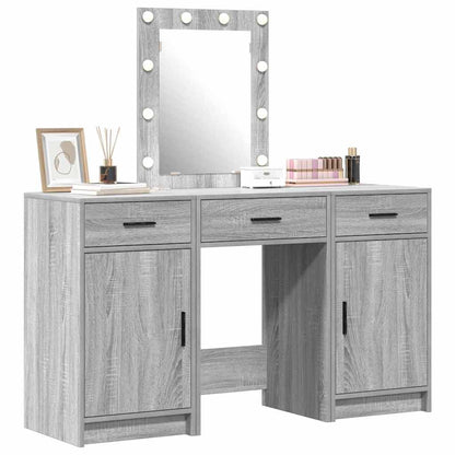 Dressing Table with Door Grey 50 x 41 x 135 cm Engineered Wood