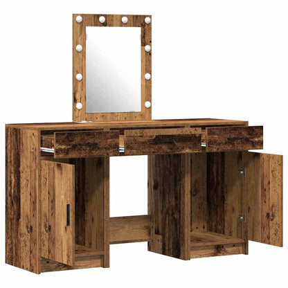Dressing Table with Door Brown 50 x 41 x 135 cm Engineered Wood