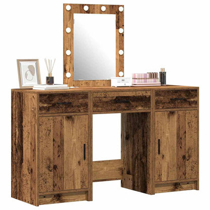 Dressing Table with Door Brown 50 x 41 x 135 cm Engineered Wood