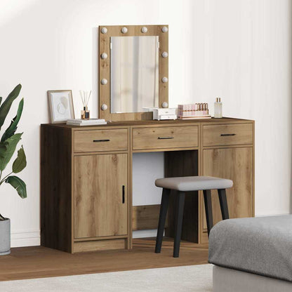 Dressing Table with Door Brown 50 x 41 x 135 cm Engineered Wood