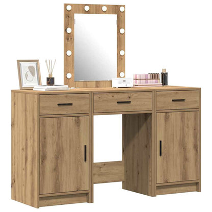 Dressing Table with Door Brown 50 x 41 x 135 cm Engineered Wood