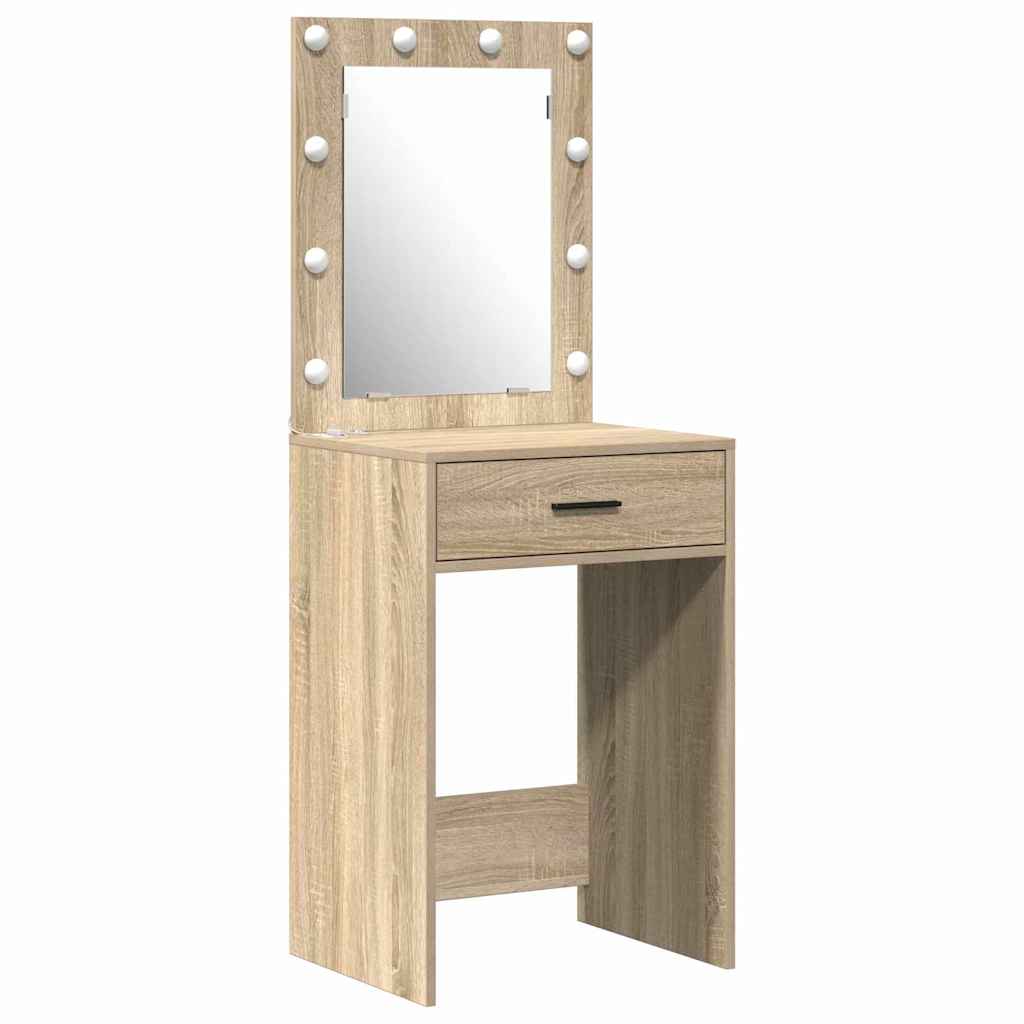 Dressing Table Set with Drawer 2 pcs Sonoma Oak Engineered Wood