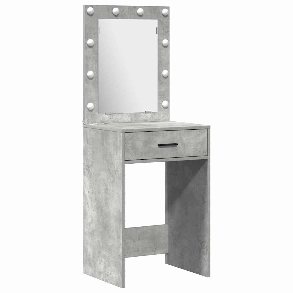 Dressing Table Set 2 pcs Concrete Grey Engineered Wood