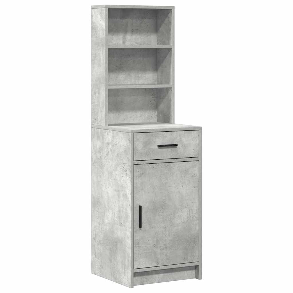 Dressing Table Set 2 pcs Concrete Grey Engineered Wood
