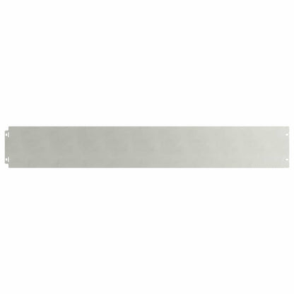 Lawn Edging 30 pcs 15 x 103 cm Stainless Steel Silver