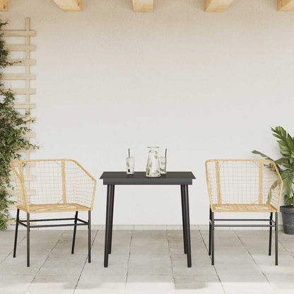 Garden Dining Set | Brown | PE Rattan | Medium |  Durable