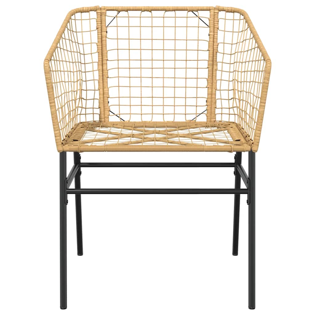 Garden Dining Set | Brown | PE Rattan | Medium |  Durable