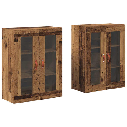 Wall Cabinets 2 pcs Old Wood 69.5 x 34 x 90 cm Engineered Wood