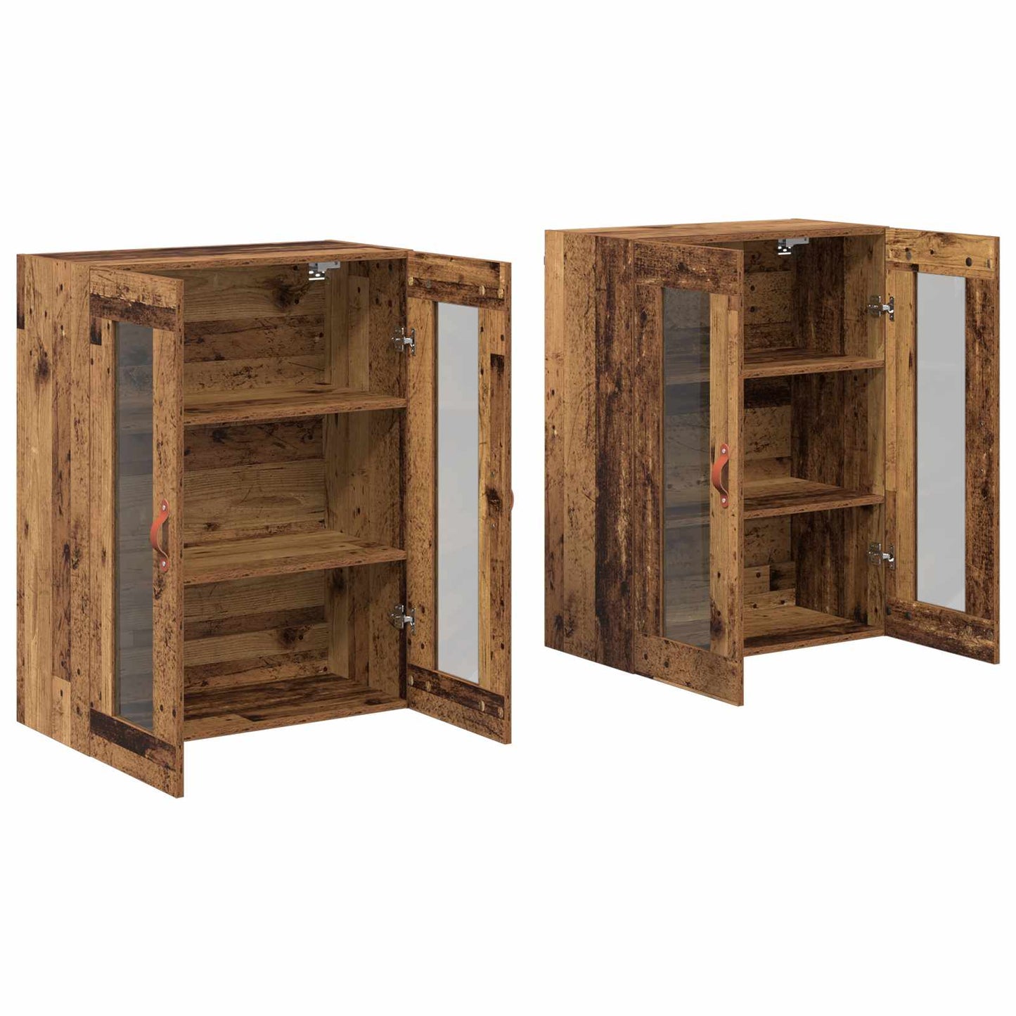 Wall Cabinets 2 pcs Old Wood 69.5 x 34 x 90 cm Engineered Wood