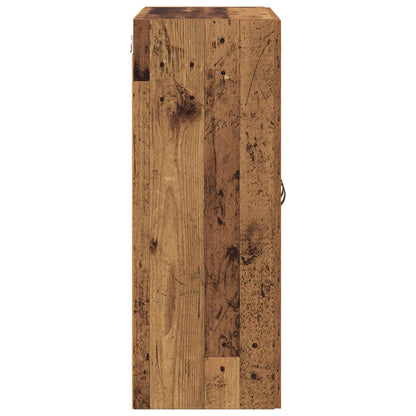 Wall Cabinets 2 pcs Old Wood 69.5 x 34 x 90 cm Engineered Wood