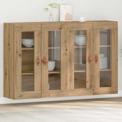 Wall Cabinets 2 pcs Artisan Oak 69.5 x 34 x 90 cm