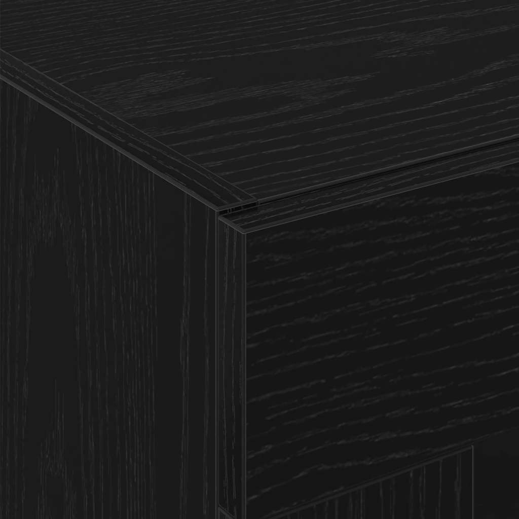 Wall Cabinets 2 pcs Black Oak 69.5 x 34 x 90 cm Engineered Wood