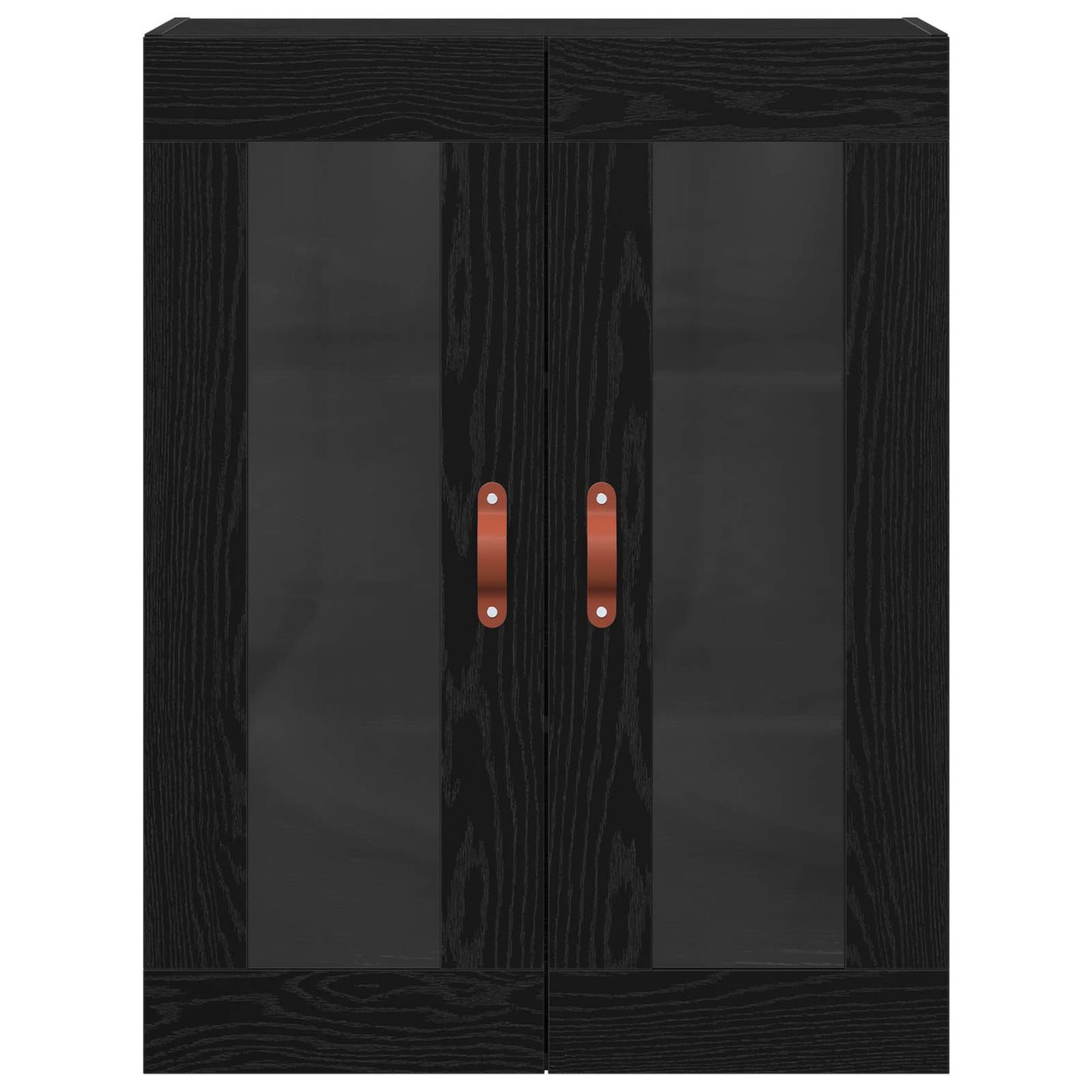 Wall Cabinets 2 pcs Black Oak 69.5 x 34 x 90 cm Engineered Wood