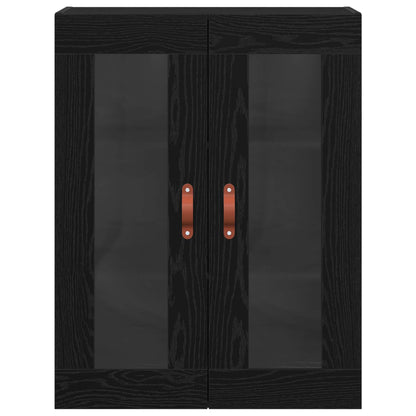 Wall Cabinets 2 pcs Black Oak 69.5 x 34 x 90 cm Engineered Wood