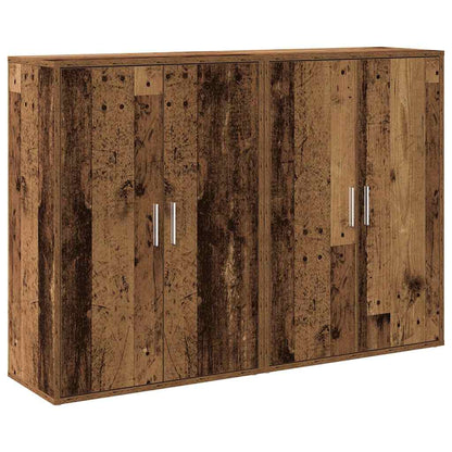 Sideboard 2 pcs Old Wood 60 x 31 x 84 cm Engineered Wood