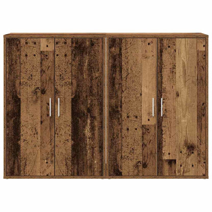Sideboard 2 pcs Old Wood 60 x 31 x 84 cm Engineered Wood