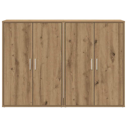Sideboard 2 pcs Artisan Oak 60 x 31 x 84 cm Engineered Wood