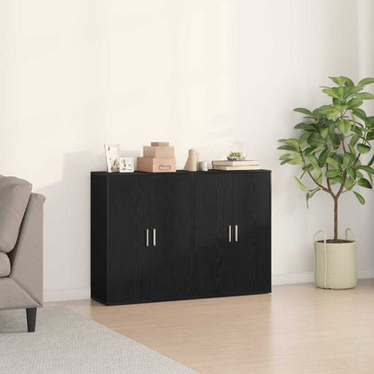 Sideboard 2 pcs Black Oak 60 x 31 x 84 cm Engineered Wood