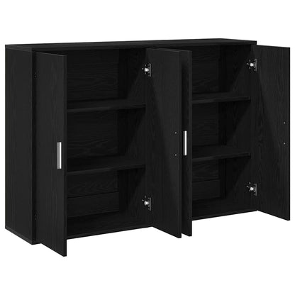 Sideboard 2 pcs Black Oak 60 x 31 x 84 cm Engineered Wood