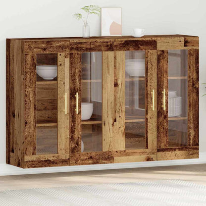 Wall Cabinets 2 pcs Old Wood 69.5 x 34 x 90 cm Engineered Wood
