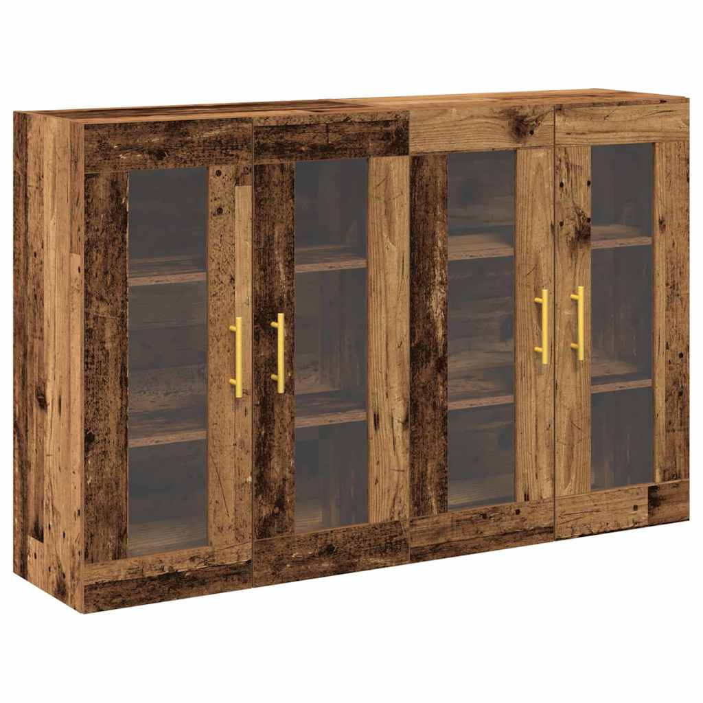 Wall Cabinets 2 pcs Old Wood 69.5 x 34 x 90 cm Engineered Wood