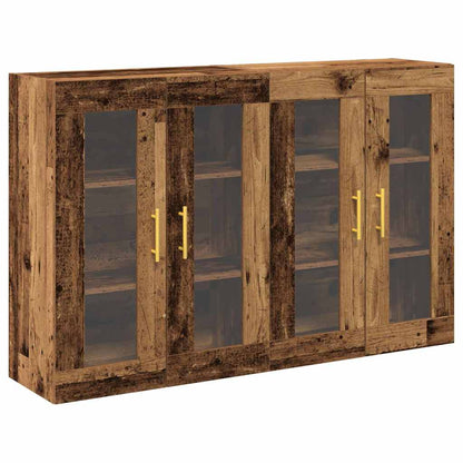 Wall Cabinets 2 pcs Old Wood 69.5 x 34 x 90 cm Engineered Wood