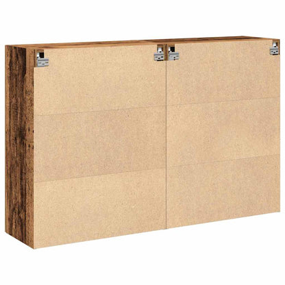 Wall Cabinets 2 pcs Old Wood 69.5 x 34 x 90 cm Engineered Wood