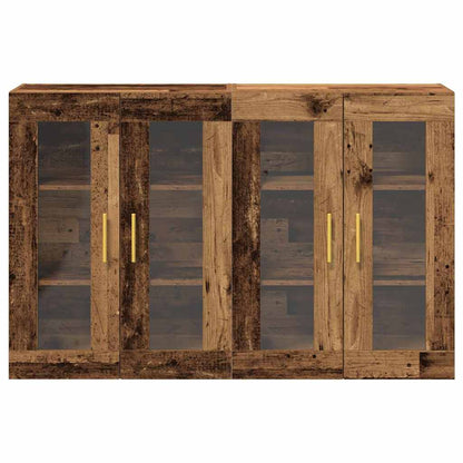 Wall Cabinets 2 pcs Old Wood 69.5 x 34 x 90 cm Engineered Wood