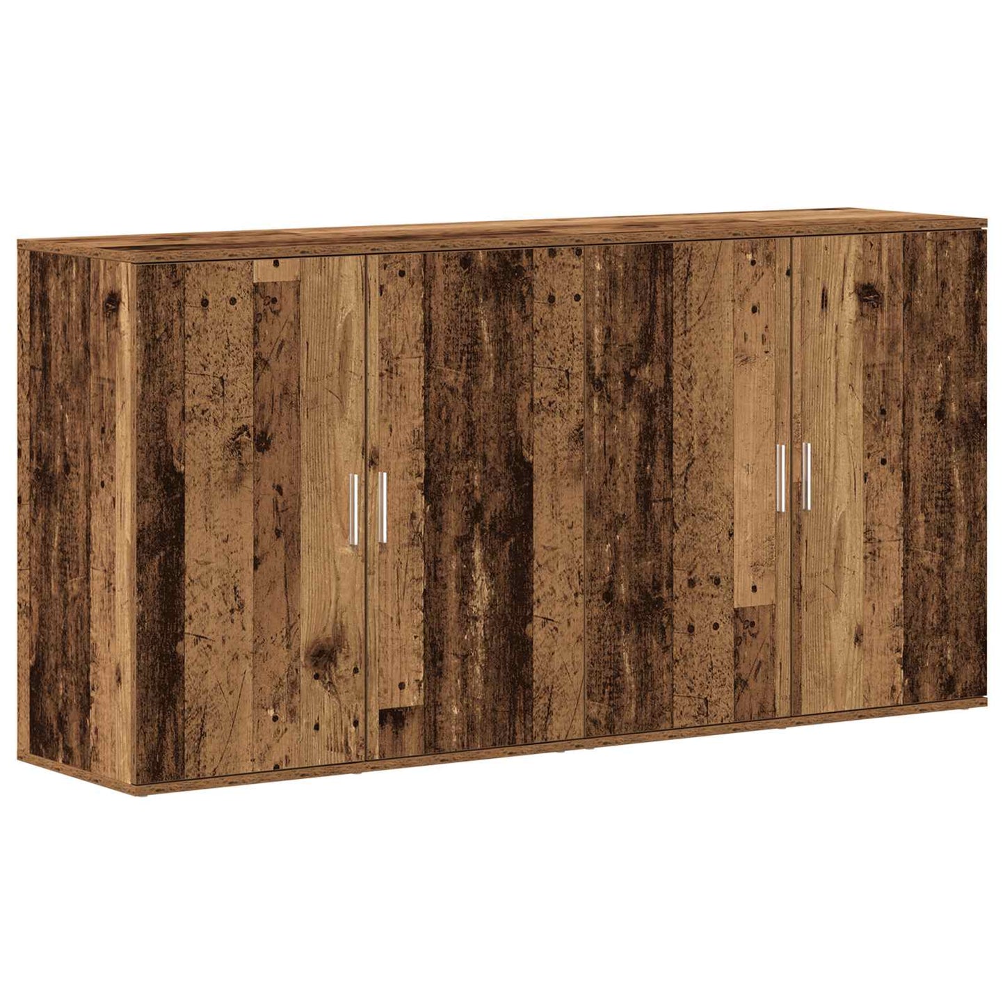 Sideboard 2 pcs Old Wood 79 x 38 x 80 cm Engineered Wood