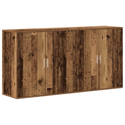 Sideboard 2 pcs Old Wood 79 x 38 x 80 cm Engineered Wood