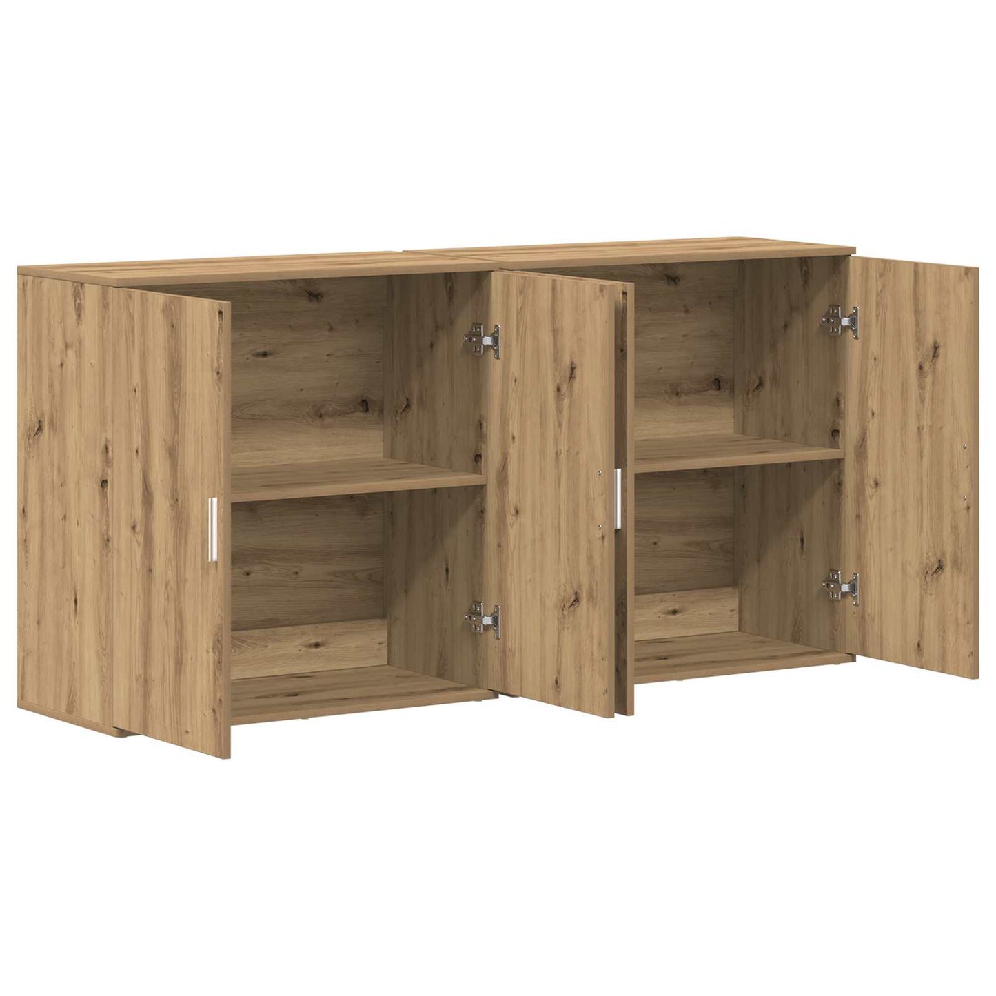 Sideboard 2 pcs Artisan Oak 79 x 38 x 80 cm Engineered Wood