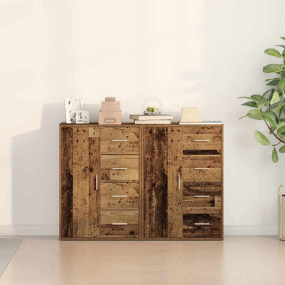 Sideboard 2 pcs Old Wood 60 x 31 x 84 cm Engineered Wood