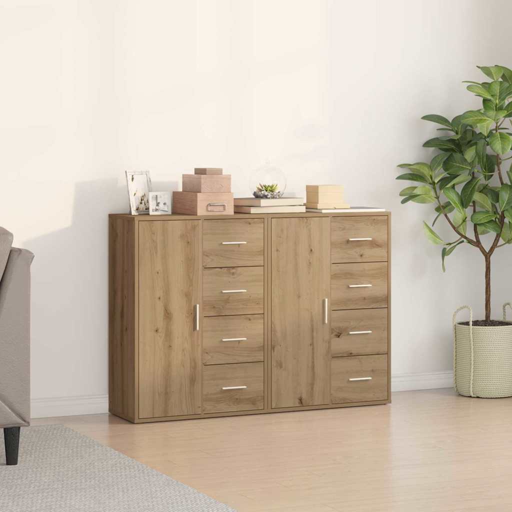 Sideboard 2 pcs Artisan Oak 60 x 31 x 84 cm Engineered Wood