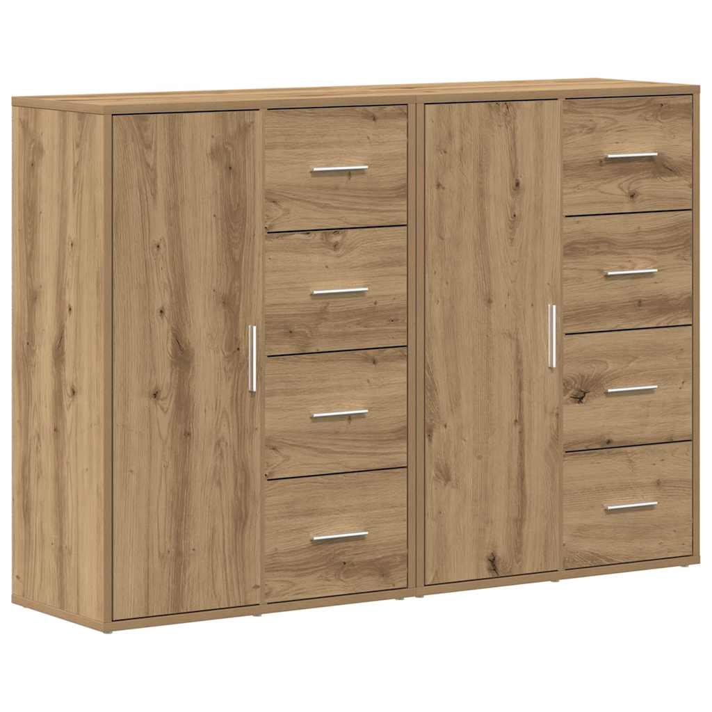 Sideboard 2 pcs Artisan Oak 60 x 31 x 84 cm Engineered Wood