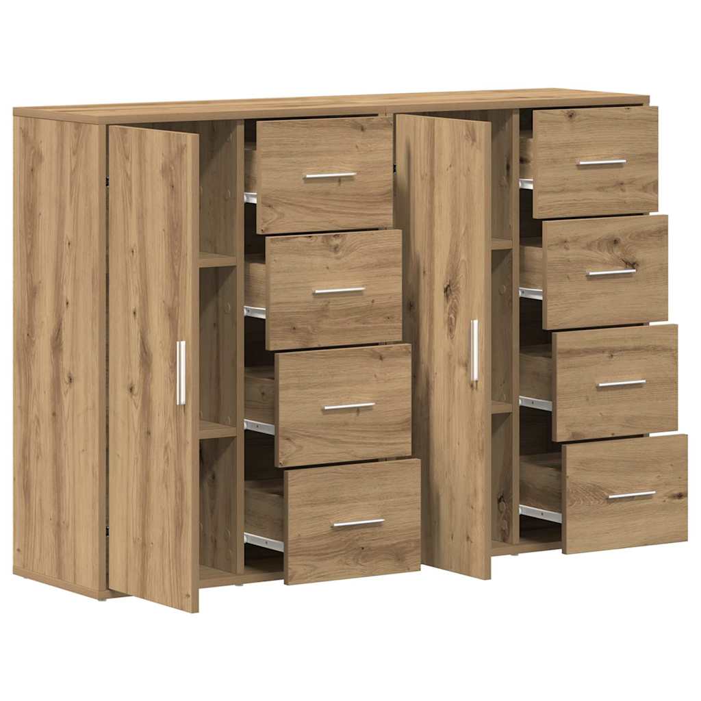 Sideboard 2 pcs Artisan Oak 60 x 31 x 84 cm Engineered Wood