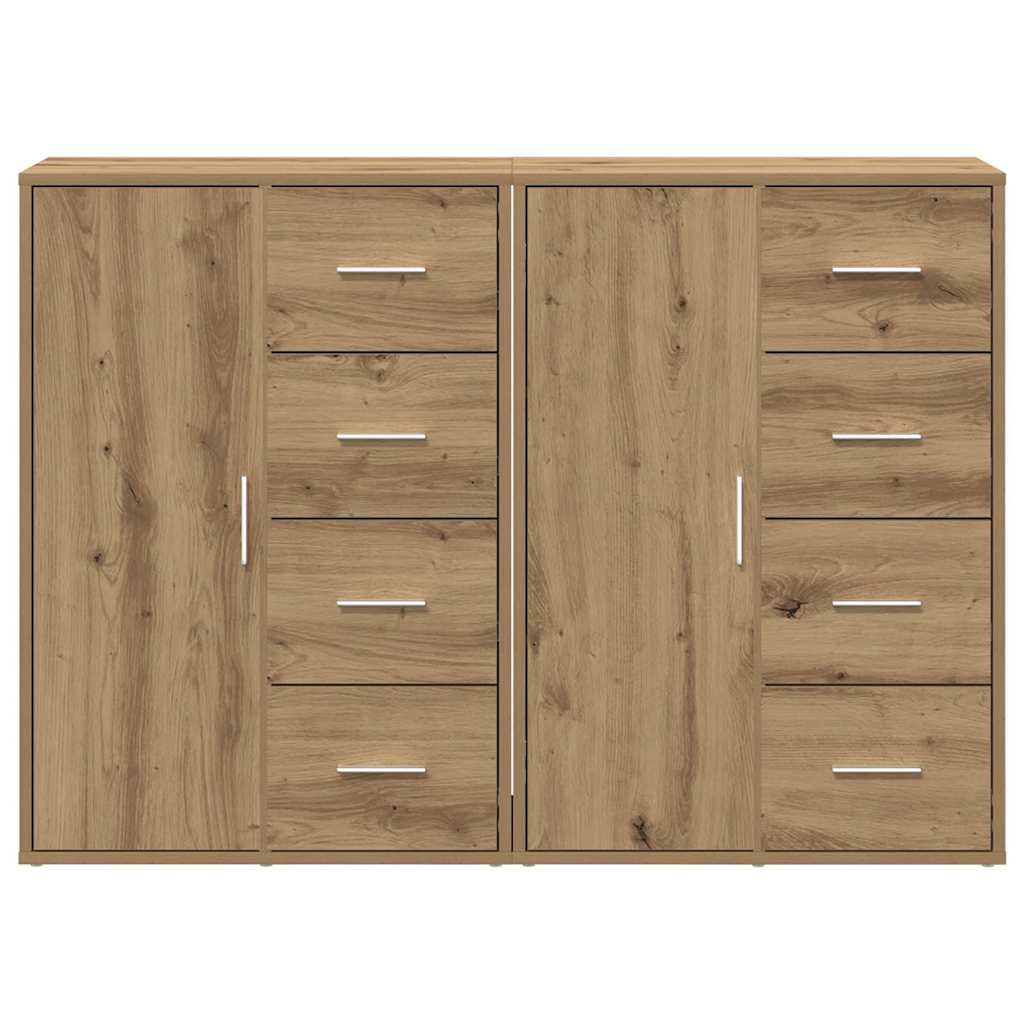Sideboard 2 pcs Artisan Oak 60 x 31 x 84 cm Engineered Wood