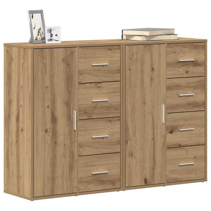 Sideboard 2 pcs Artisan Oak 60 x 31 x 84 cm Engineered Wood