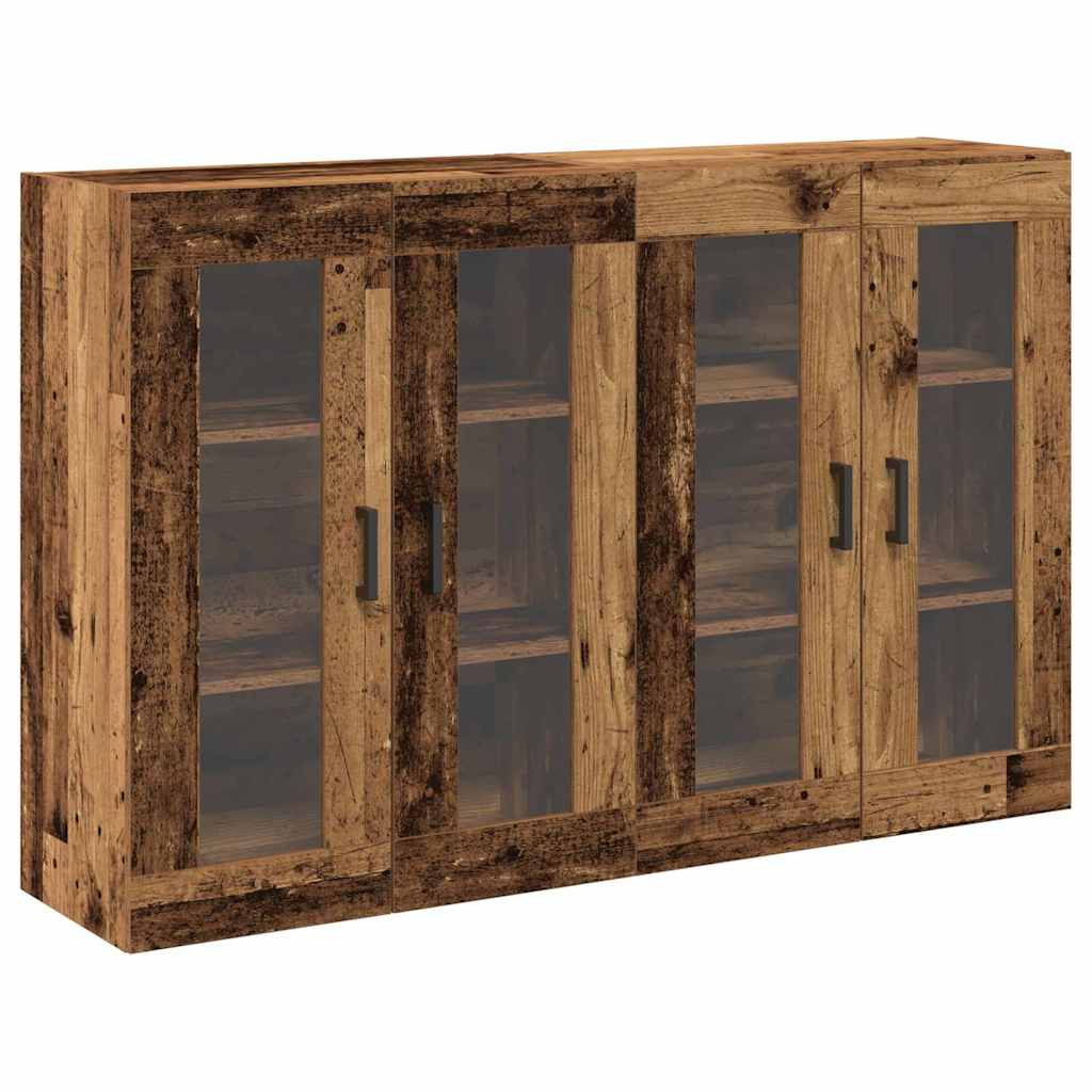Wall Cabinets 2 pcs Old Wood 69.5 x 34 x 90 cm Engineered Wood