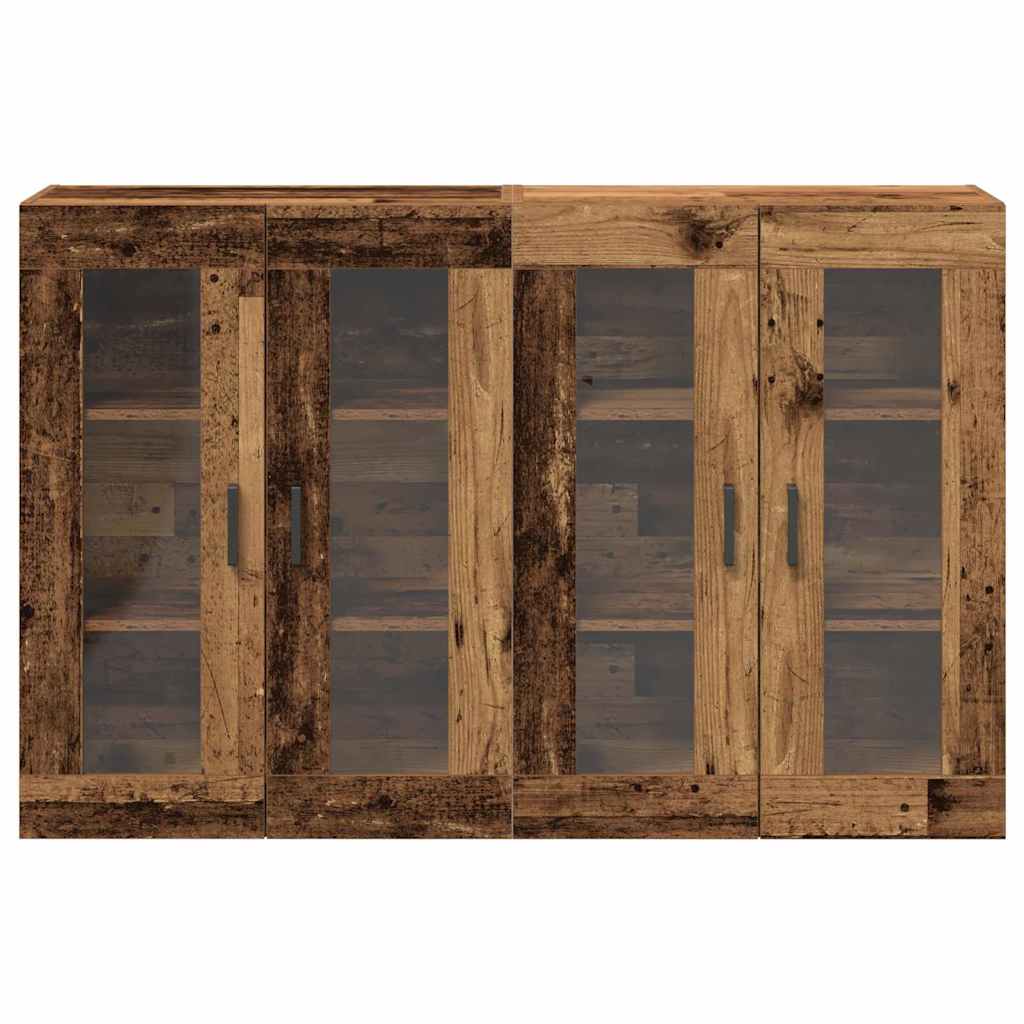 Wall Cabinets 2 pcs Old Wood 69.5 x 34 x 90 cm Engineered Wood