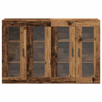 Wall Cabinets 2 pcs Old Wood 69.5 x 34 x 90 cm Engineered Wood