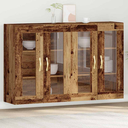 Wall Cabinets 2 pcs Old Wood 69.5 x 34 x 90 cm Engineered Wood