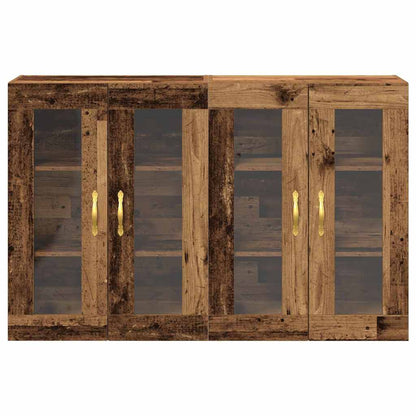 Wall Cabinets 2 pcs Old Wood 69.5 x 34 x 90 cm Engineered Wood