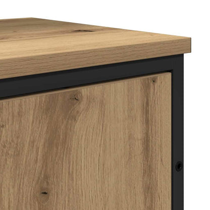 Bathroom Furniture Set with Shelf 2 pcs Brown Engineered wood