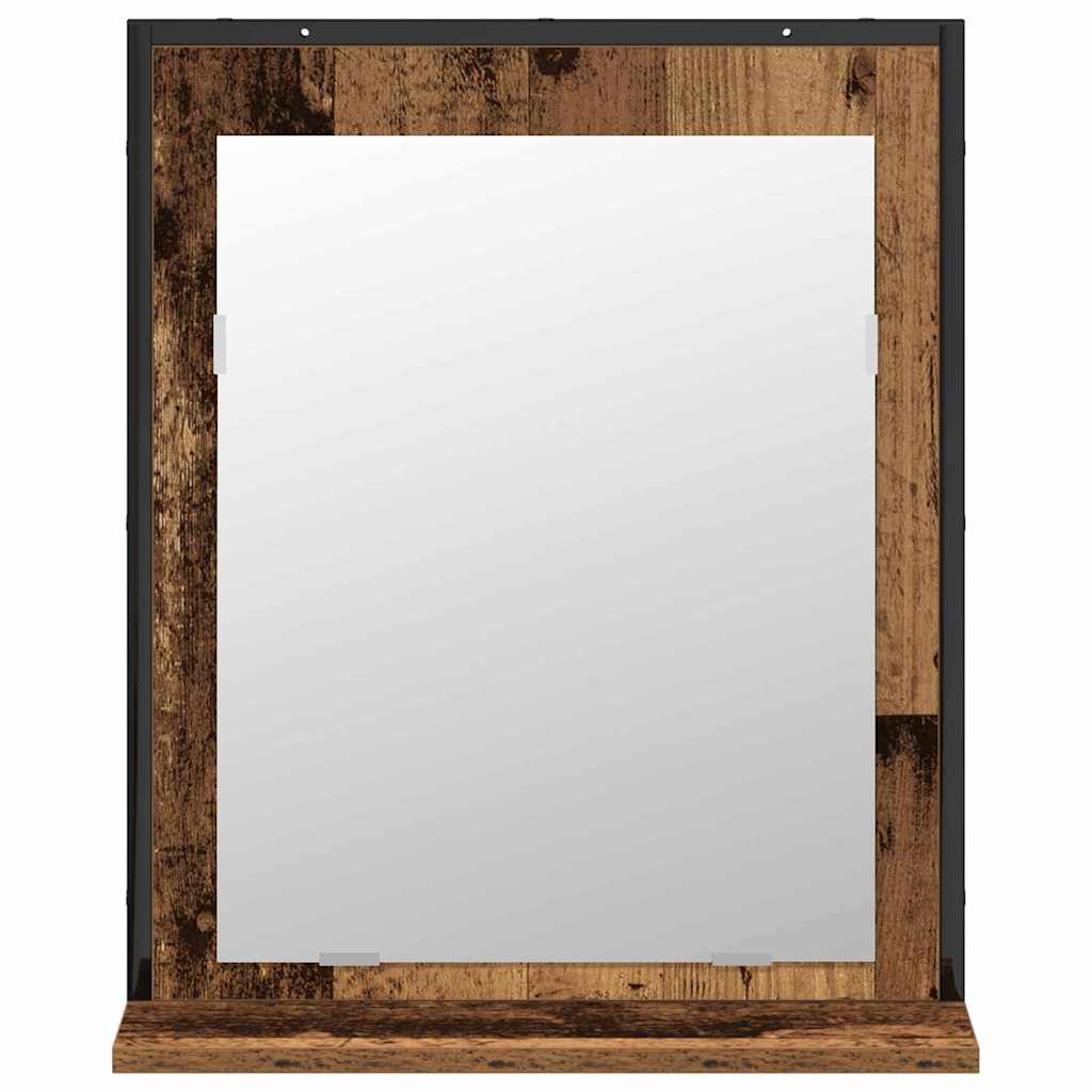 Bathroom Furniture Set Wall-mounted 2 pcs Brown Engineered wood