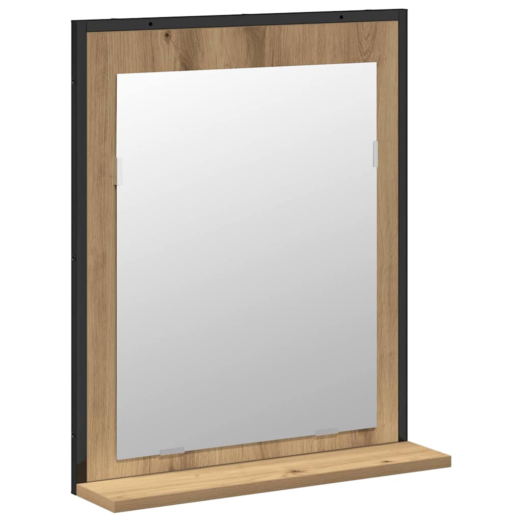 Bathroom Furniture Set Wall-mounted 2 pcs Brown Engineered wood