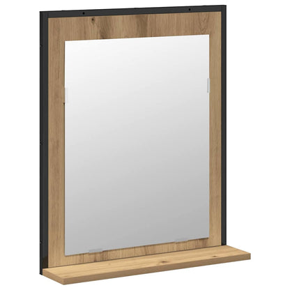 Bathroom Furniture Set Wall-mounted 2 pcs Brown Engineered wood