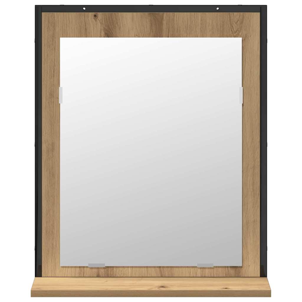 Bathroom Furniture Set Wall-mounted 2 pcs Brown Engineered wood