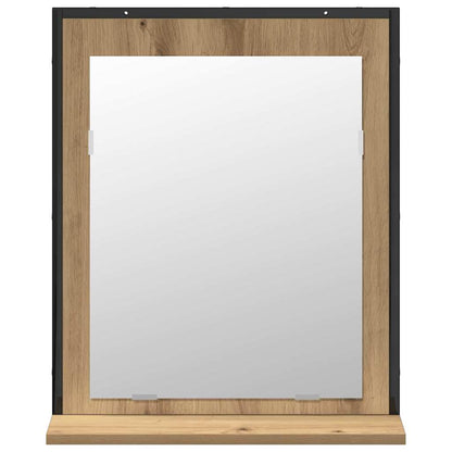 Bathroom Furniture Set Wall-mounted 2 pcs Brown Engineered wood